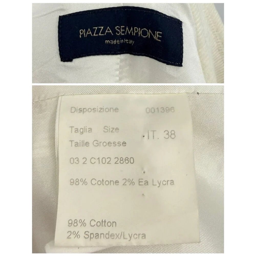 Piazza Sempione Corduroy A-Line Button Front Coat | Cream | IT 38 / XS